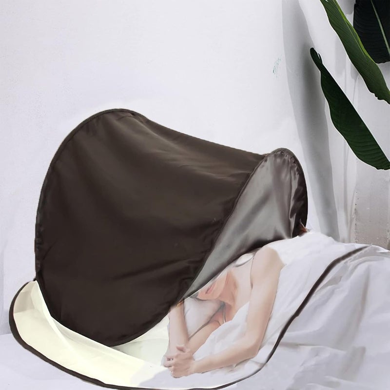 CMINGJ Portable Mosquito Head Net Foldable Pop-Up Travel Essentials Mosquito Net for Bed Free Installation-Large Size Suitable for Bedroom, Camping, nap (Black Large) - Image 3